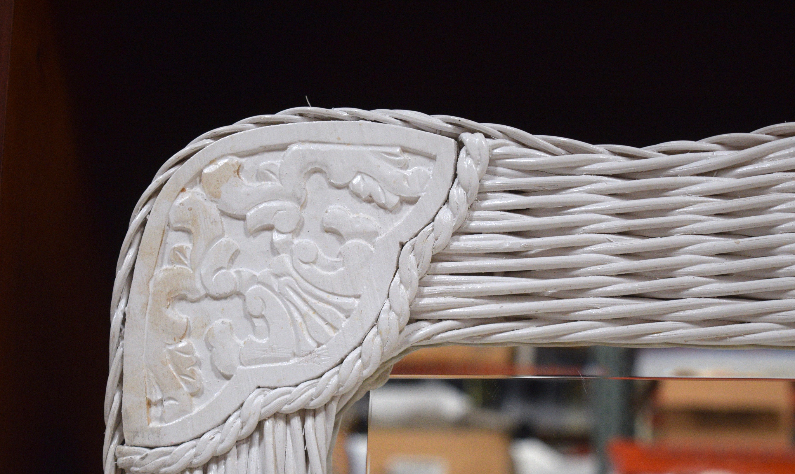 Pier 1 Jamaica Collection Mirror and Wicker Vanity