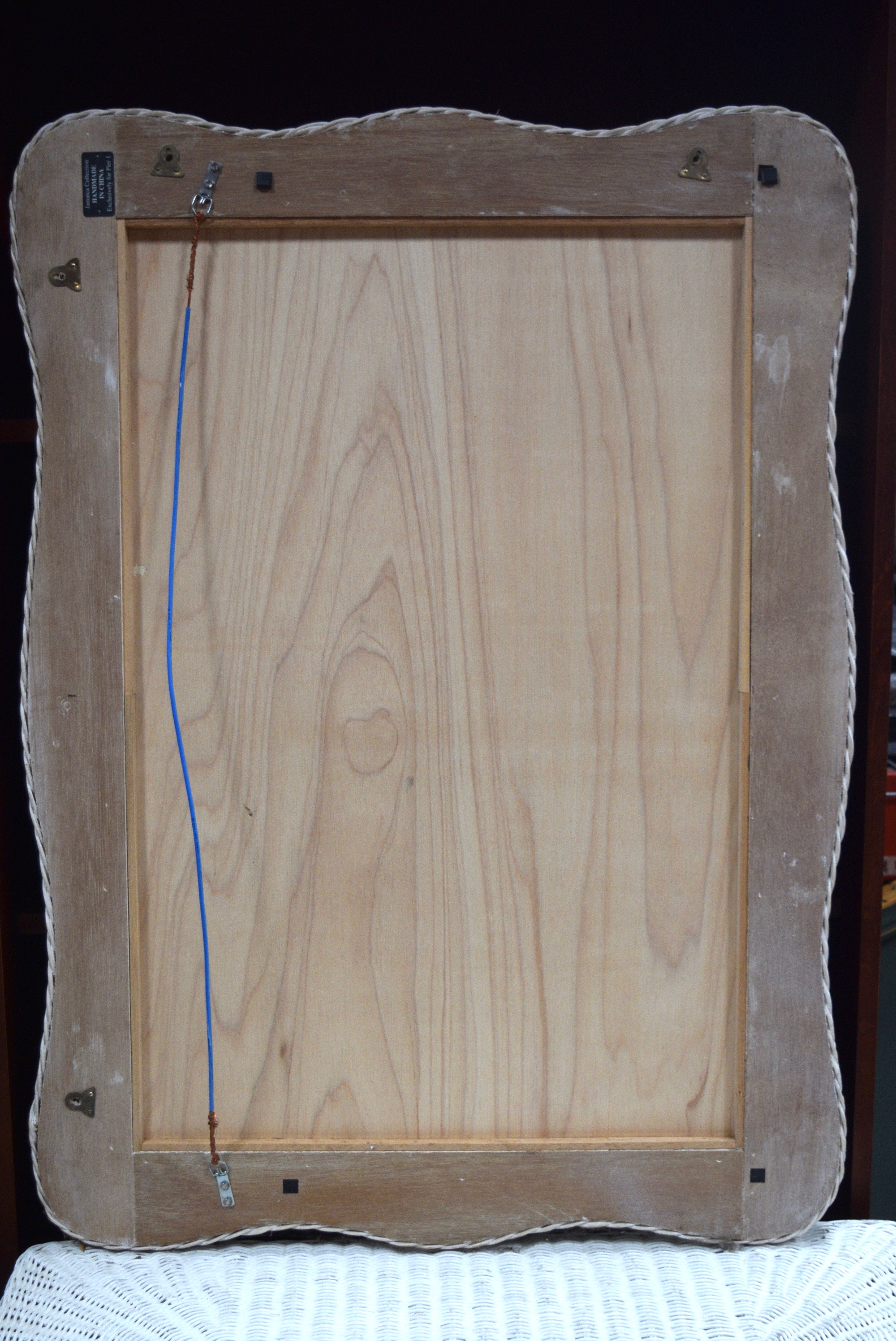 Pier 1 Jamaica Collection Mirror and Wicker Vanity