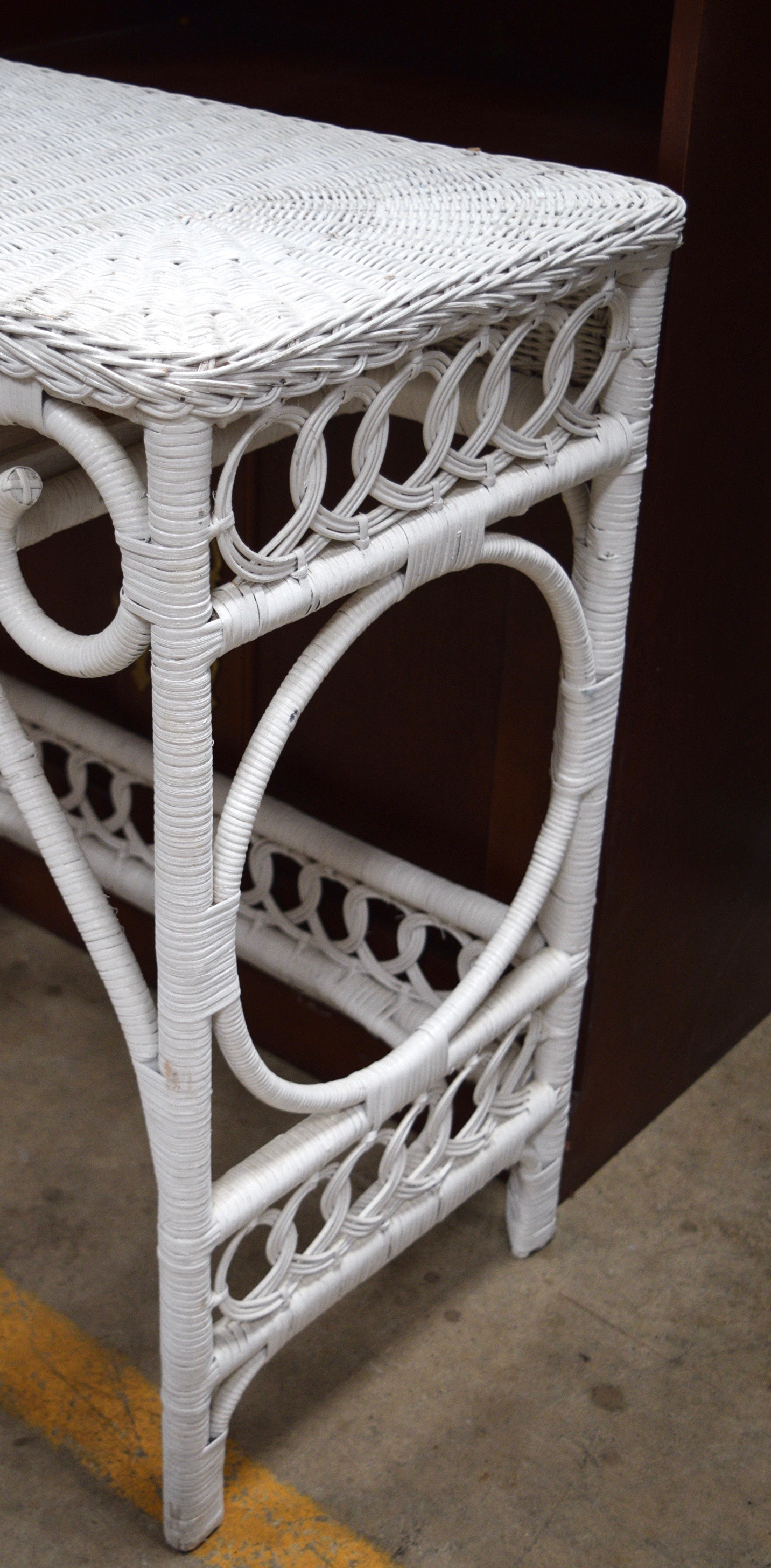 Pier 1 Jamaica Collection Mirror and Wicker Vanity