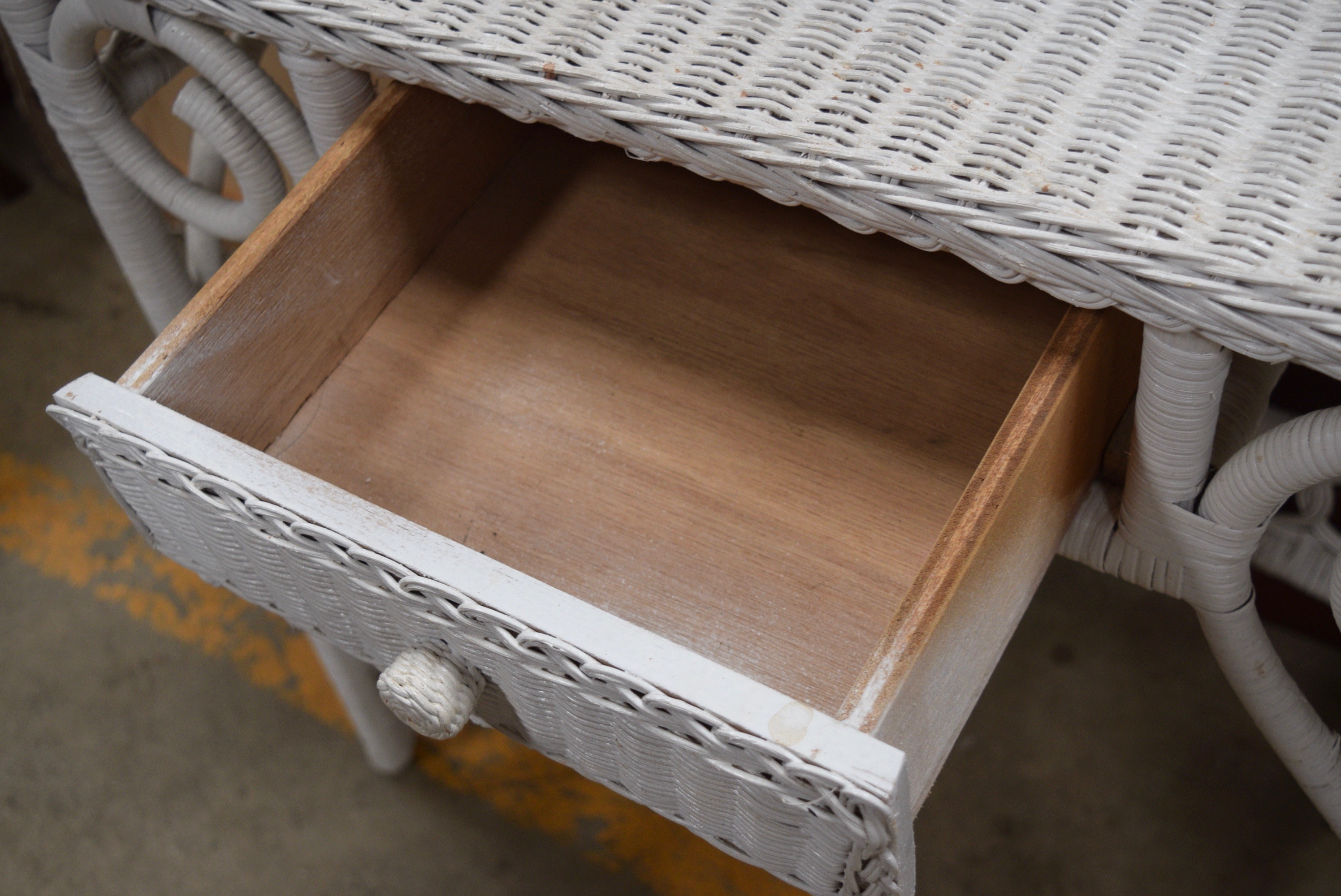 Pier 1 Jamaica Collection Mirror and Wicker Vanity