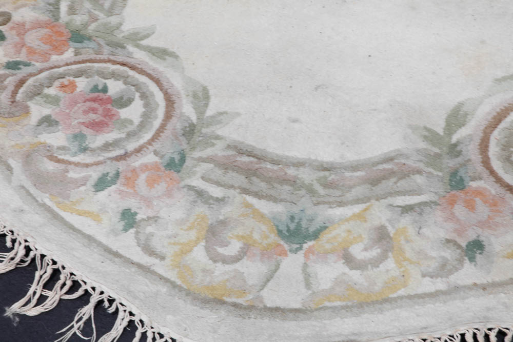 Handmade Oriental Oval Rug