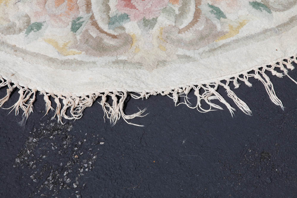 Handmade Oriental Oval Rug