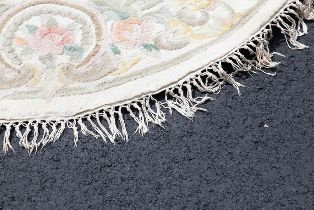 Handmade Oriental Oval Rug