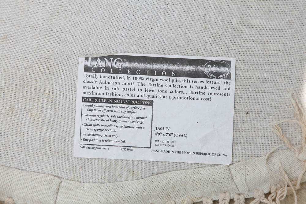 Handmade Oriental Oval Rug