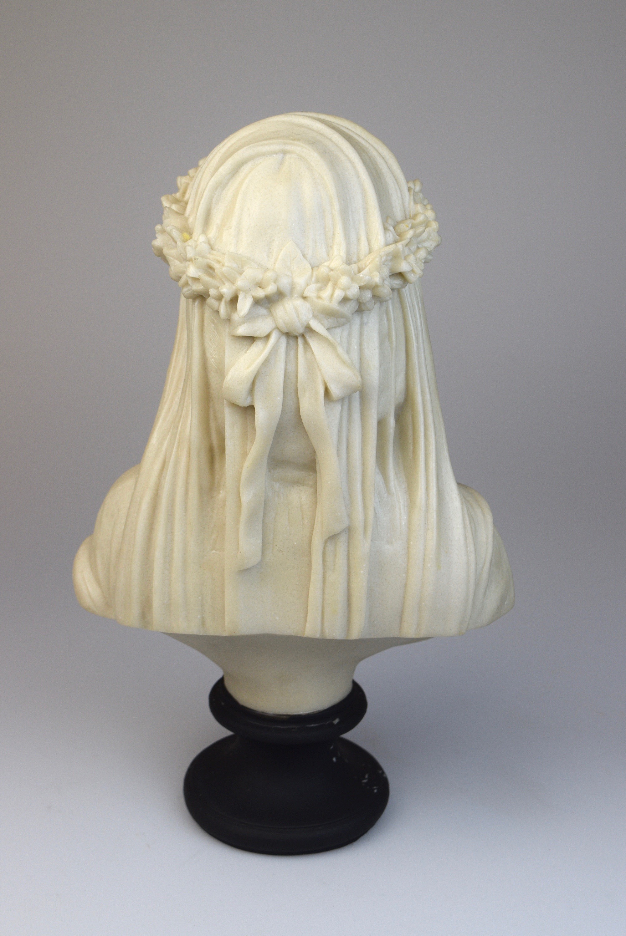 'Veiled Lady' Raffaelle Monti Italian Reproduction Sculpture
