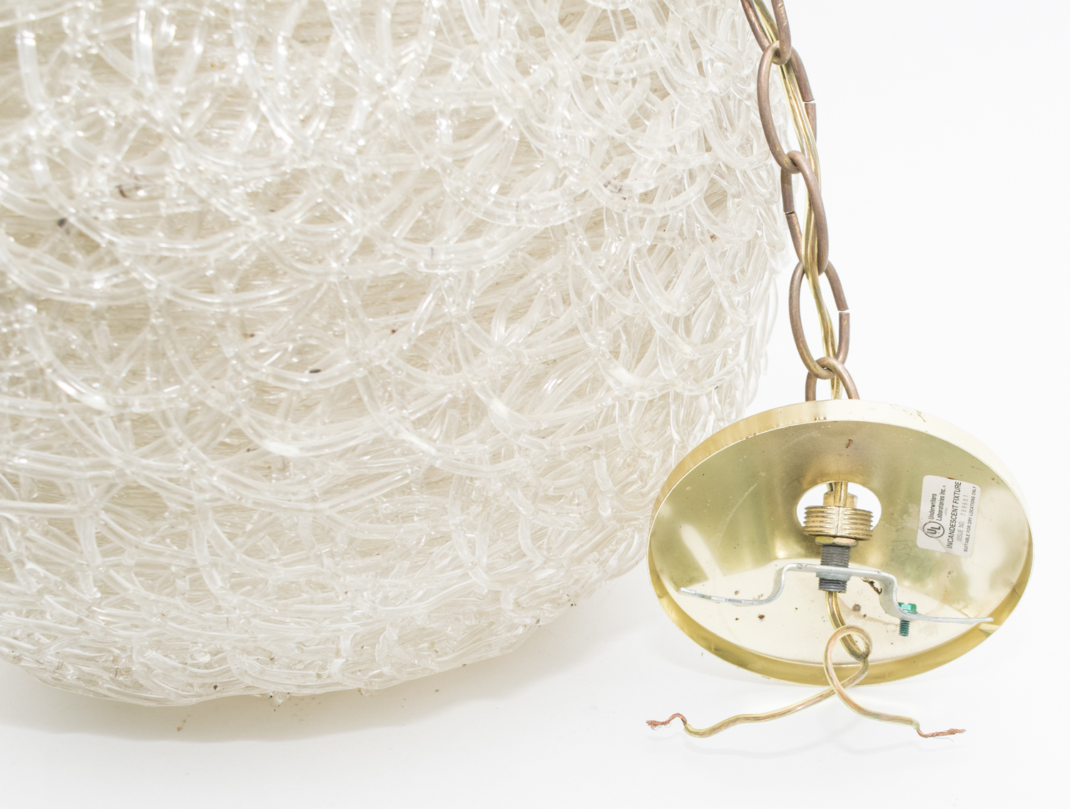 Retro Acrylic Spaghetti Globe Light Fixture