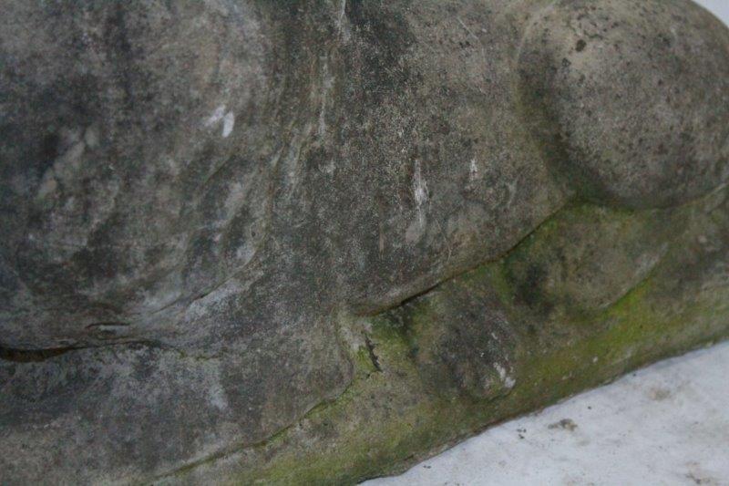 Concrete Lion Statue