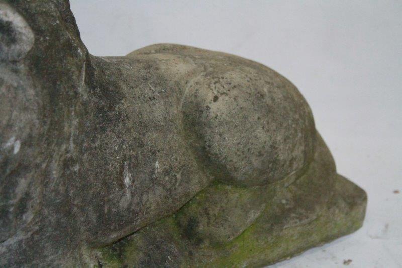 Concrete Lion Statue