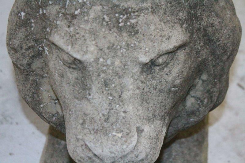 Concrete Lion Statue