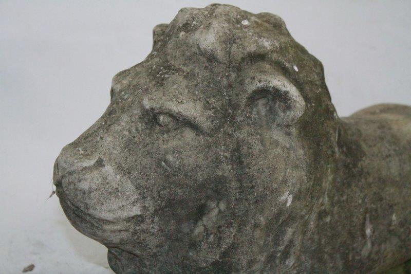 Concrete Lion Statue