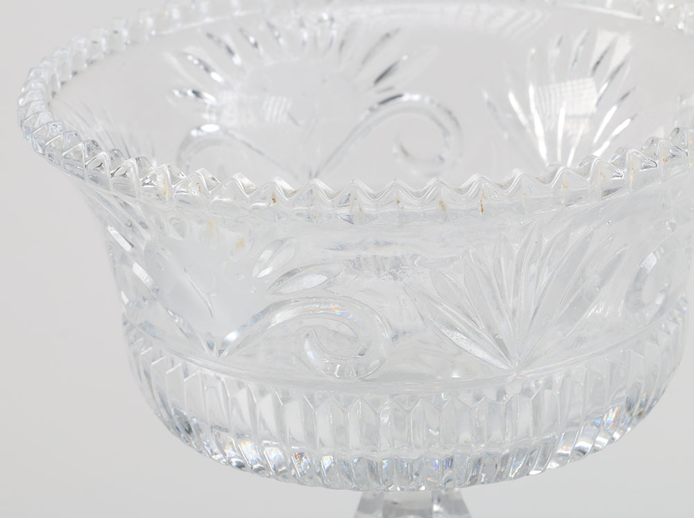 Crystal Bowl and Glass Pitcher