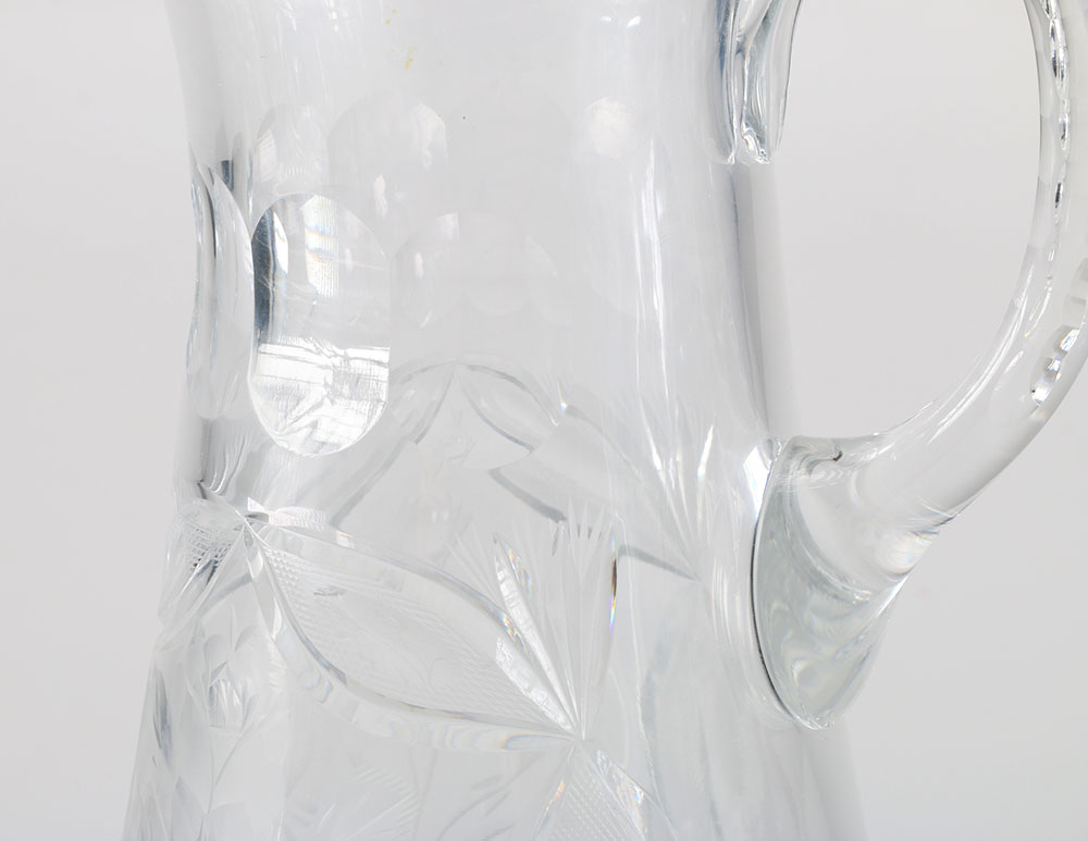 Crystal Bowl and Glass Pitcher