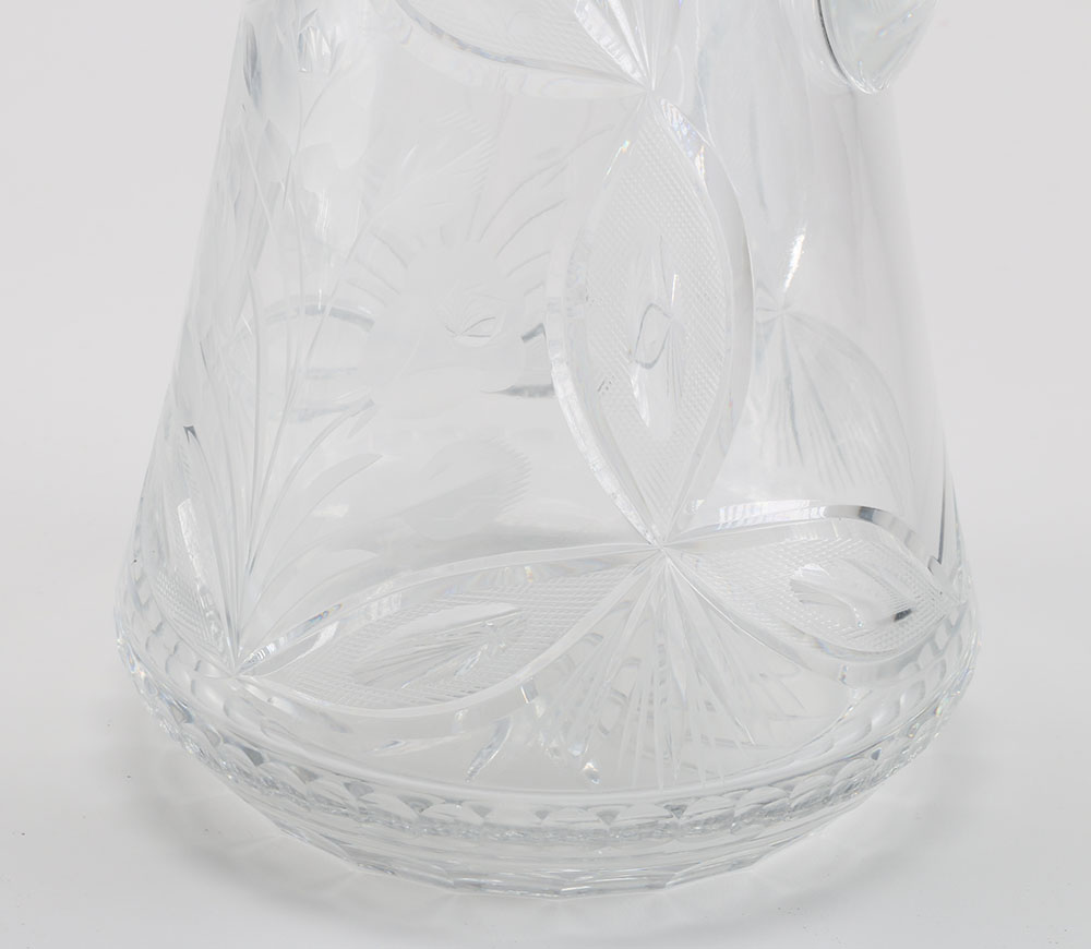 Crystal Bowl and Glass Pitcher