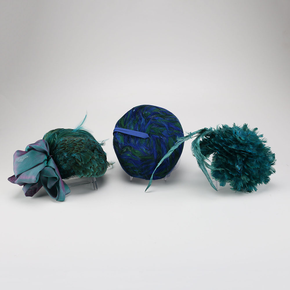 Assortment of Women's Vintage Feather Hats