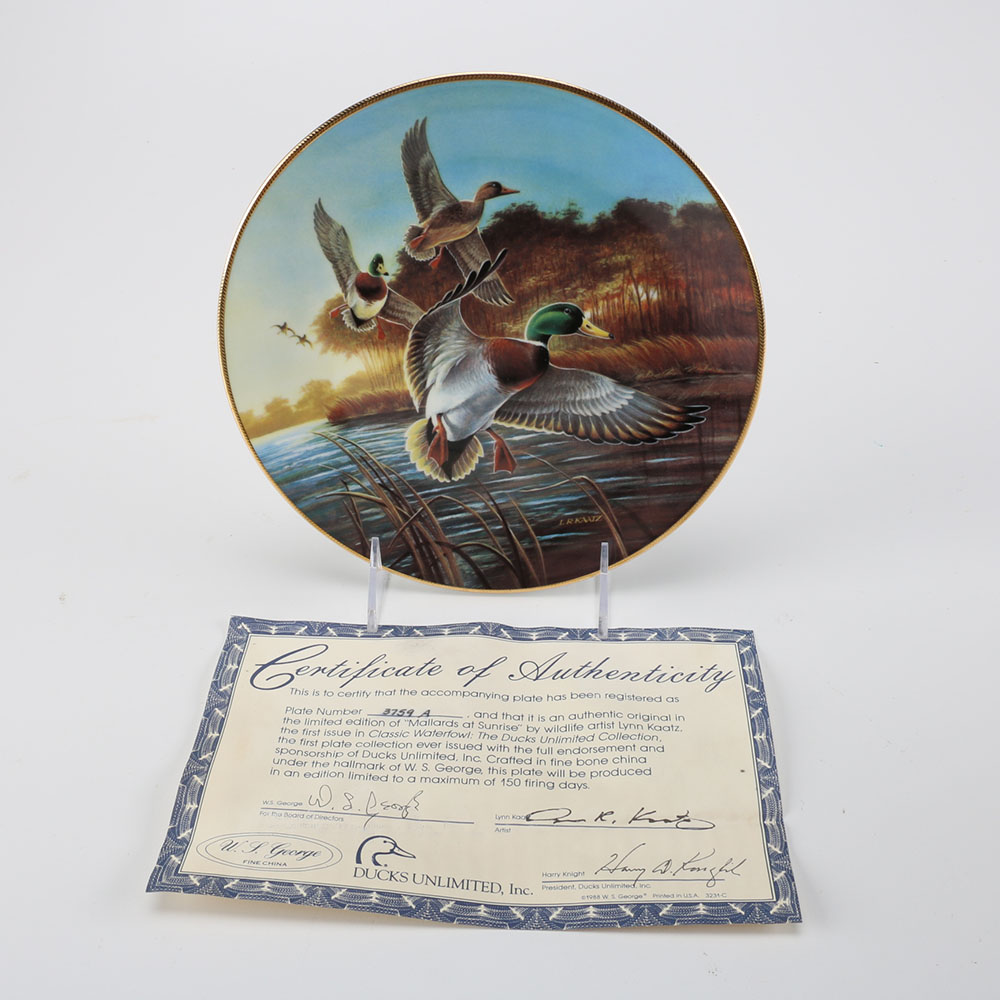 Assortment of Four Lynn Kaatz and Brenda Burke Collector Plates