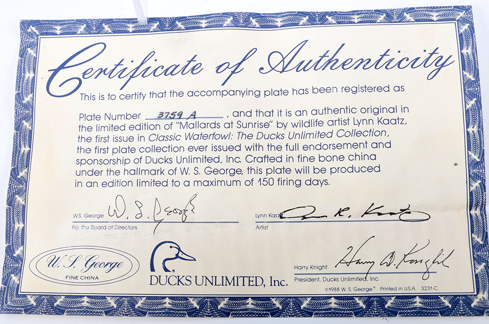 Assortment of Four Lynn Kaatz and Brenda Burke Collector Plates