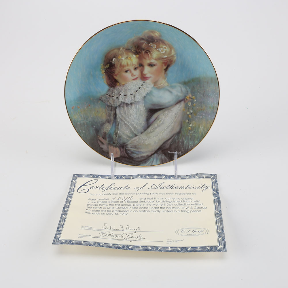 Assortment of Four Lynn Kaatz and Brenda Burke Collector Plates