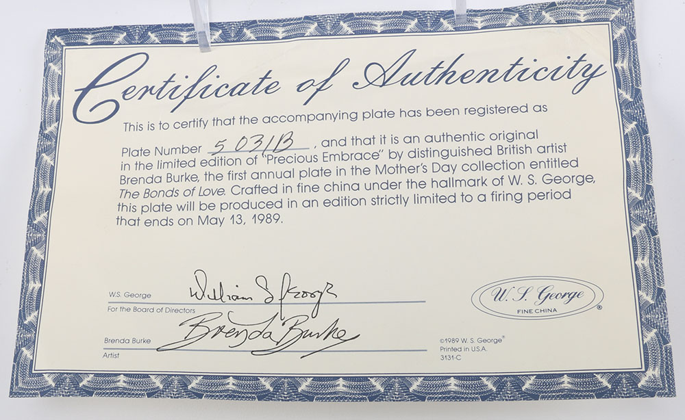 Assortment of Four Lynn Kaatz and Brenda Burke Collector Plates