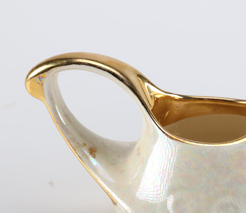 Pearl China Lusterware Creamer and Sugar Bowl