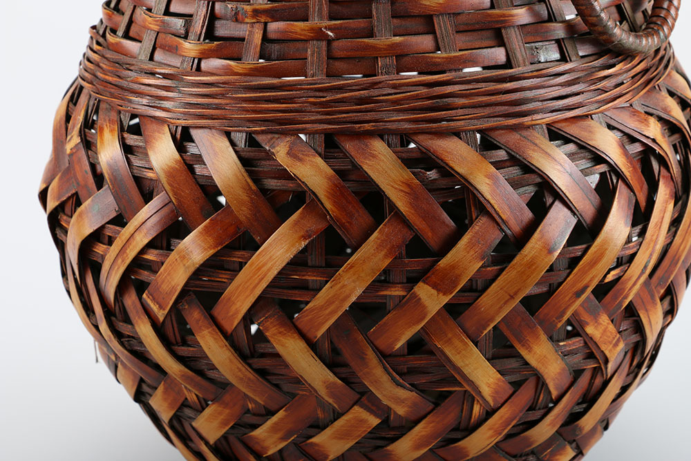 Collection of Vases, Basket, and Planter