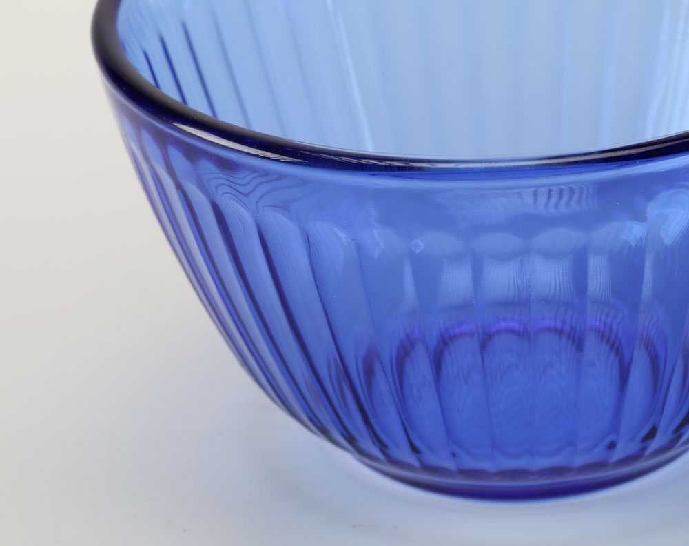 Blue Pyrex Plates and Bowls