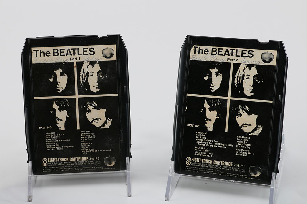Four 8-Track Tapes Including The Beatles