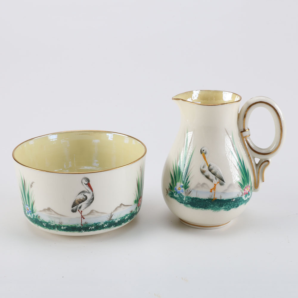 Antique Belleek Irish Porcelain Tea and Dinner Spread Set