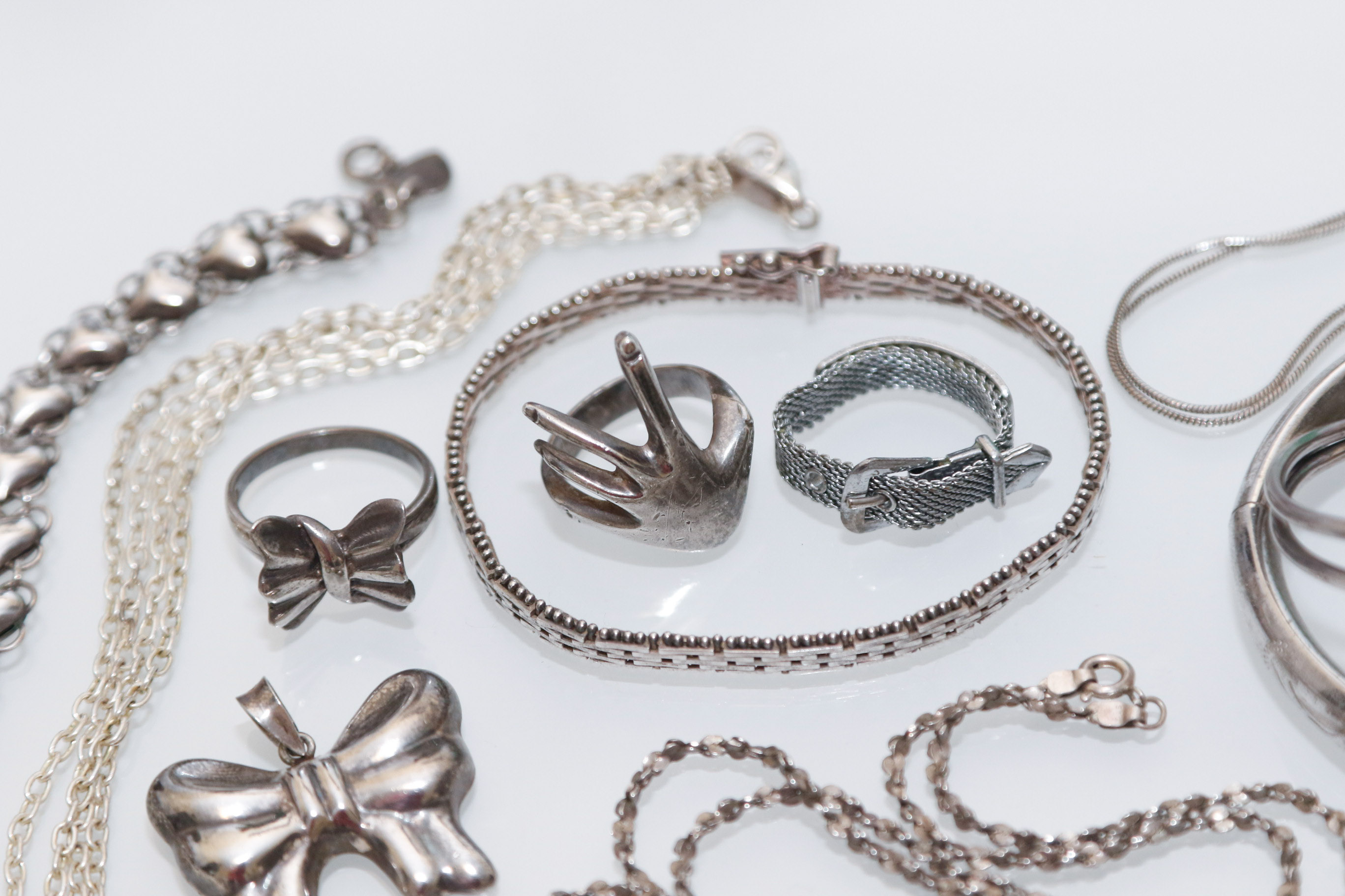 Assortment of 925 Sterling Marked Jewelry