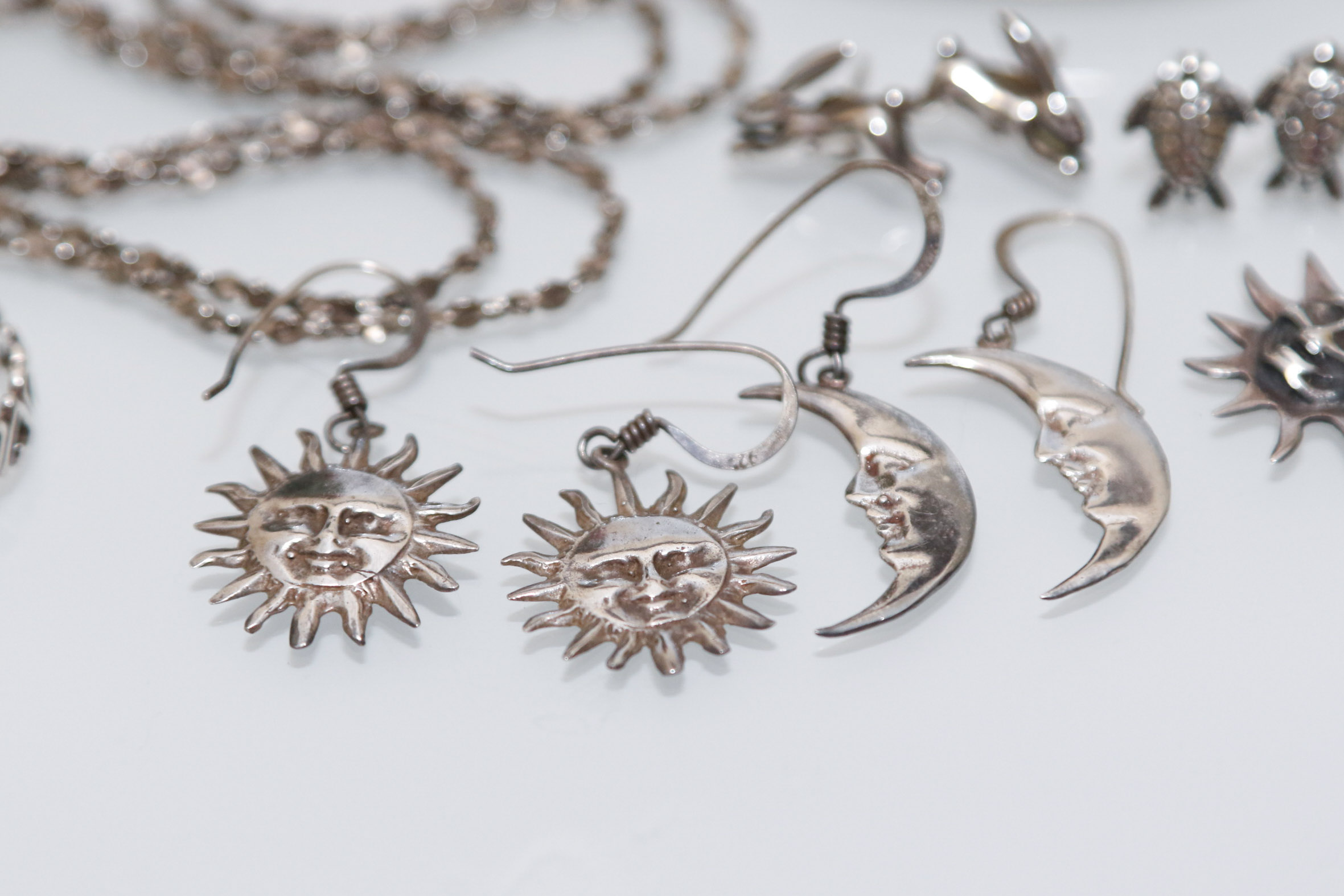 Assortment of 925 Sterling Marked Jewelry