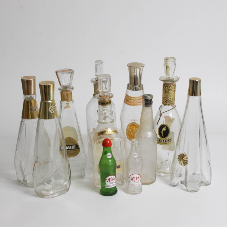 Liquor Decanter and Soda Bottle Collection