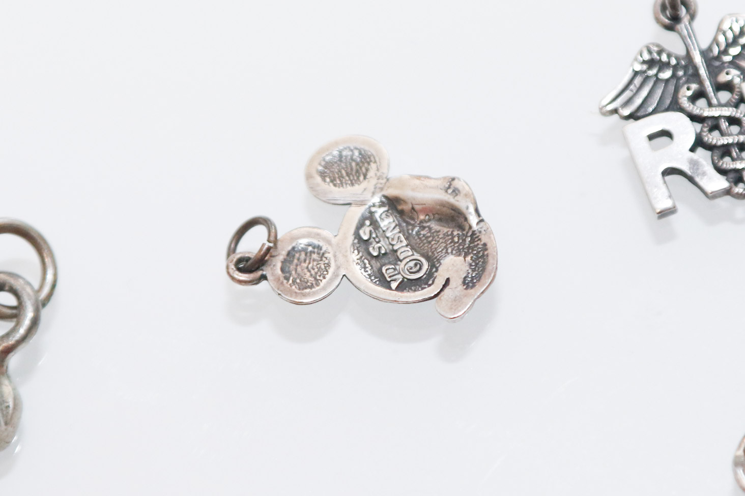 Two Sterling Silver Charm Bracelets with Collection of 925 Stamped Charms