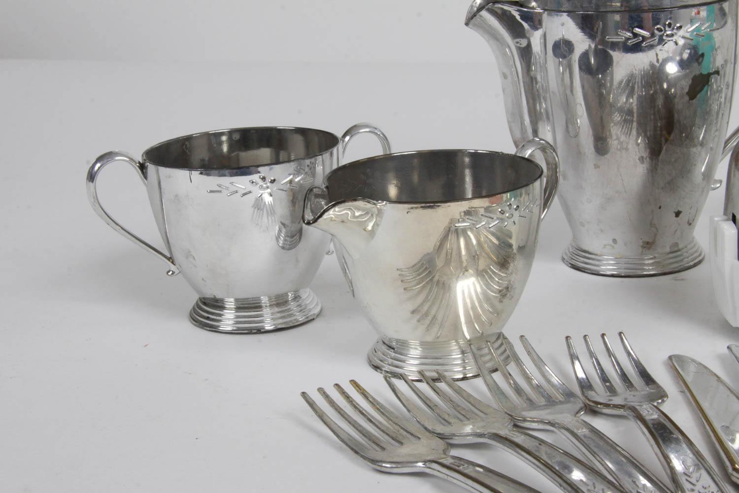 Vintage Children's Tea Set and Dishes