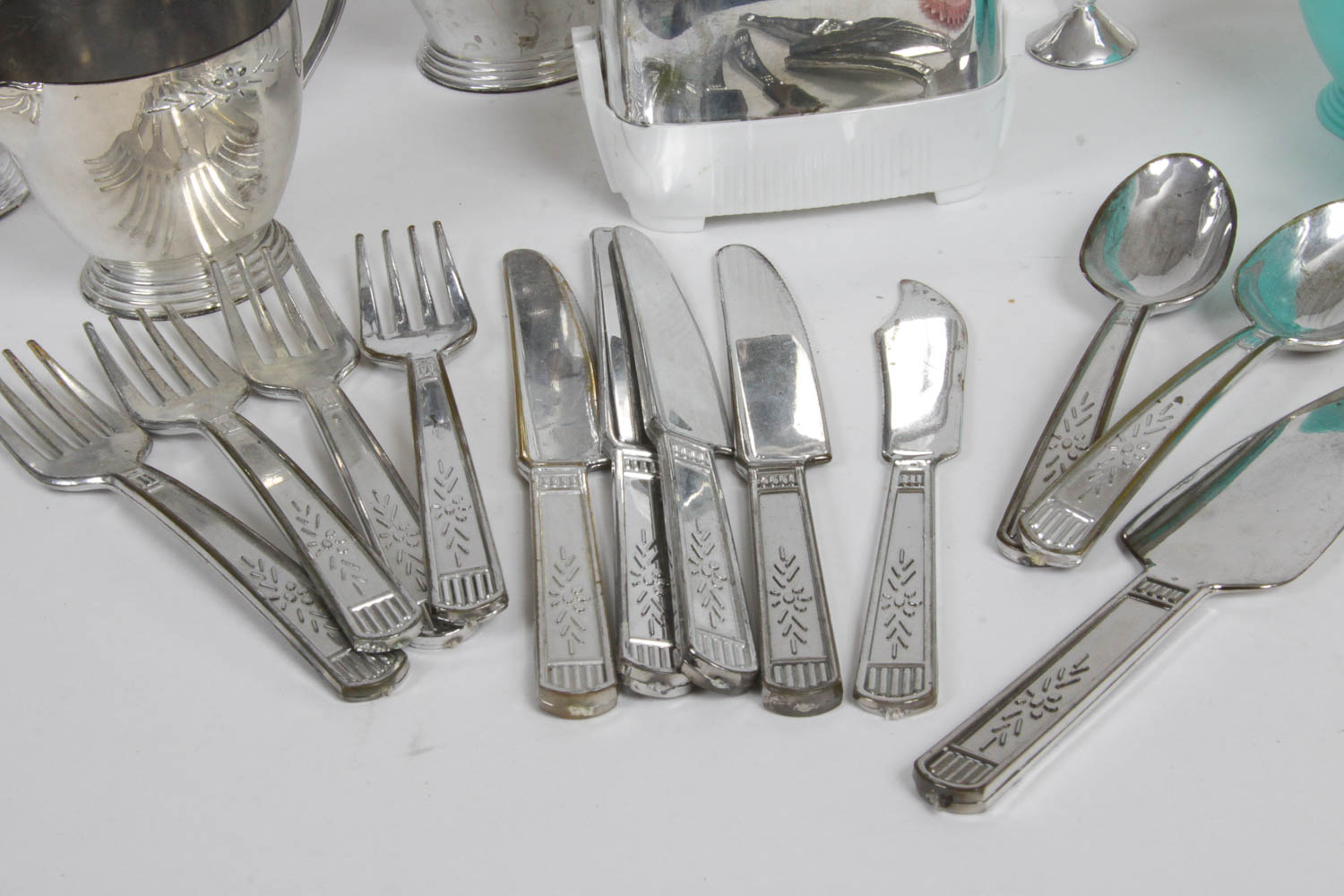 Vintage Children's Tea Set and Dishes