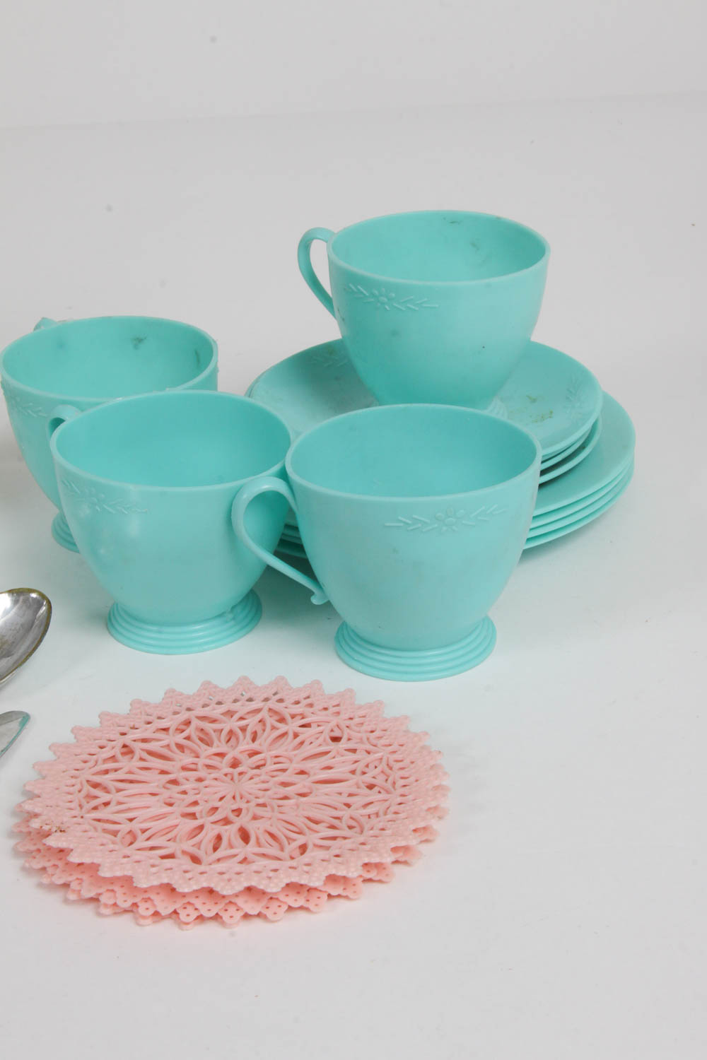 Vintage Children's Tea Set and Dishes