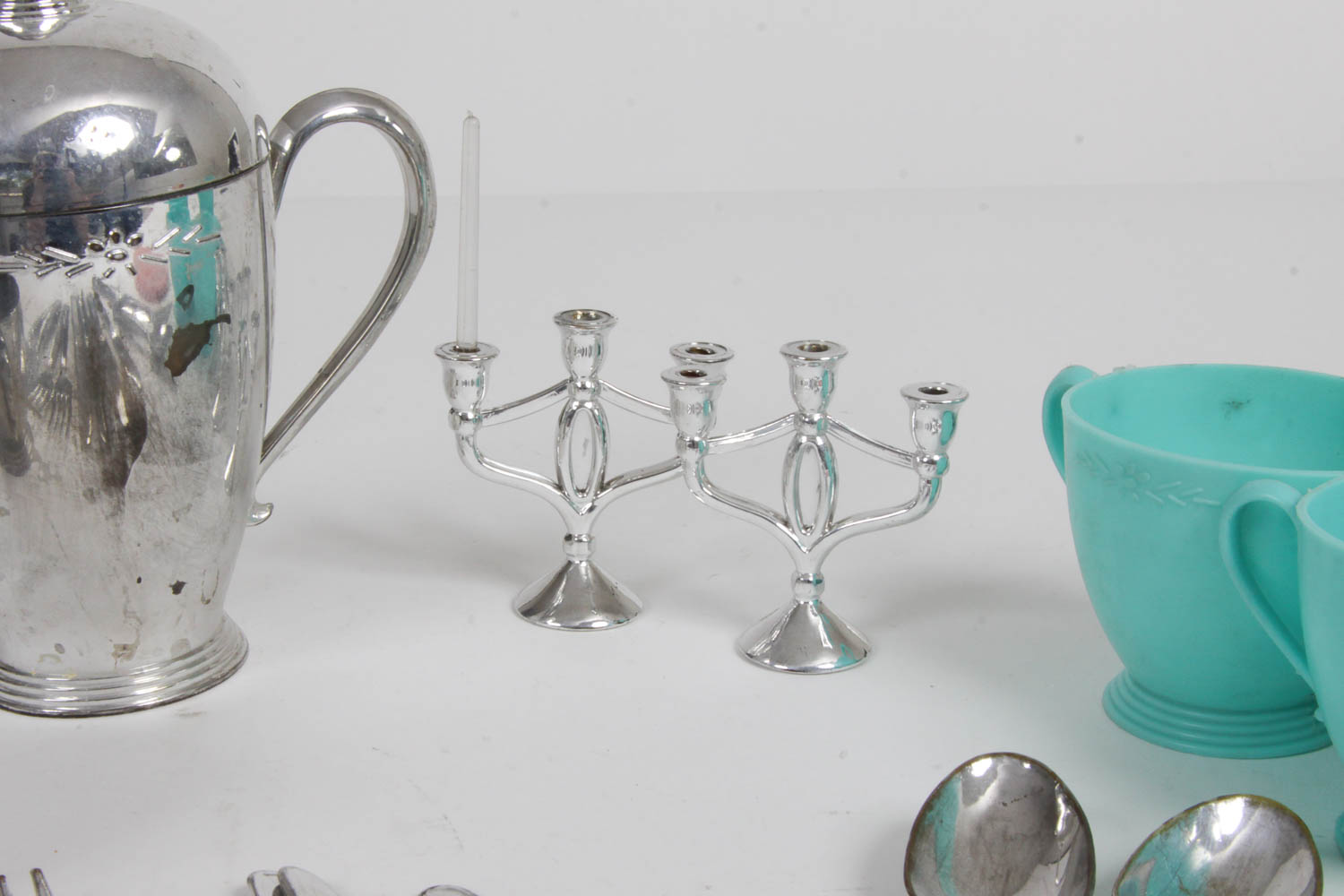 Vintage Children's Tea Set and Dishes