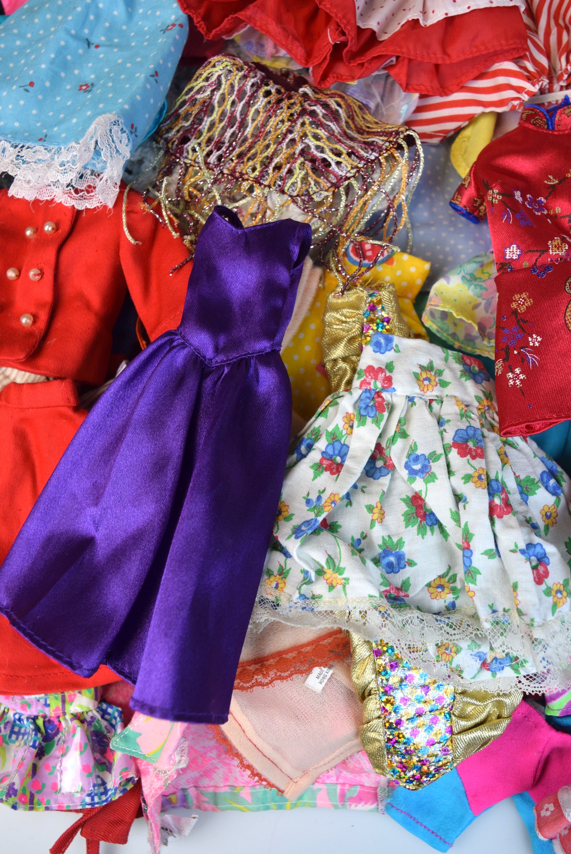 Collection of Vintage Barbie Clothing