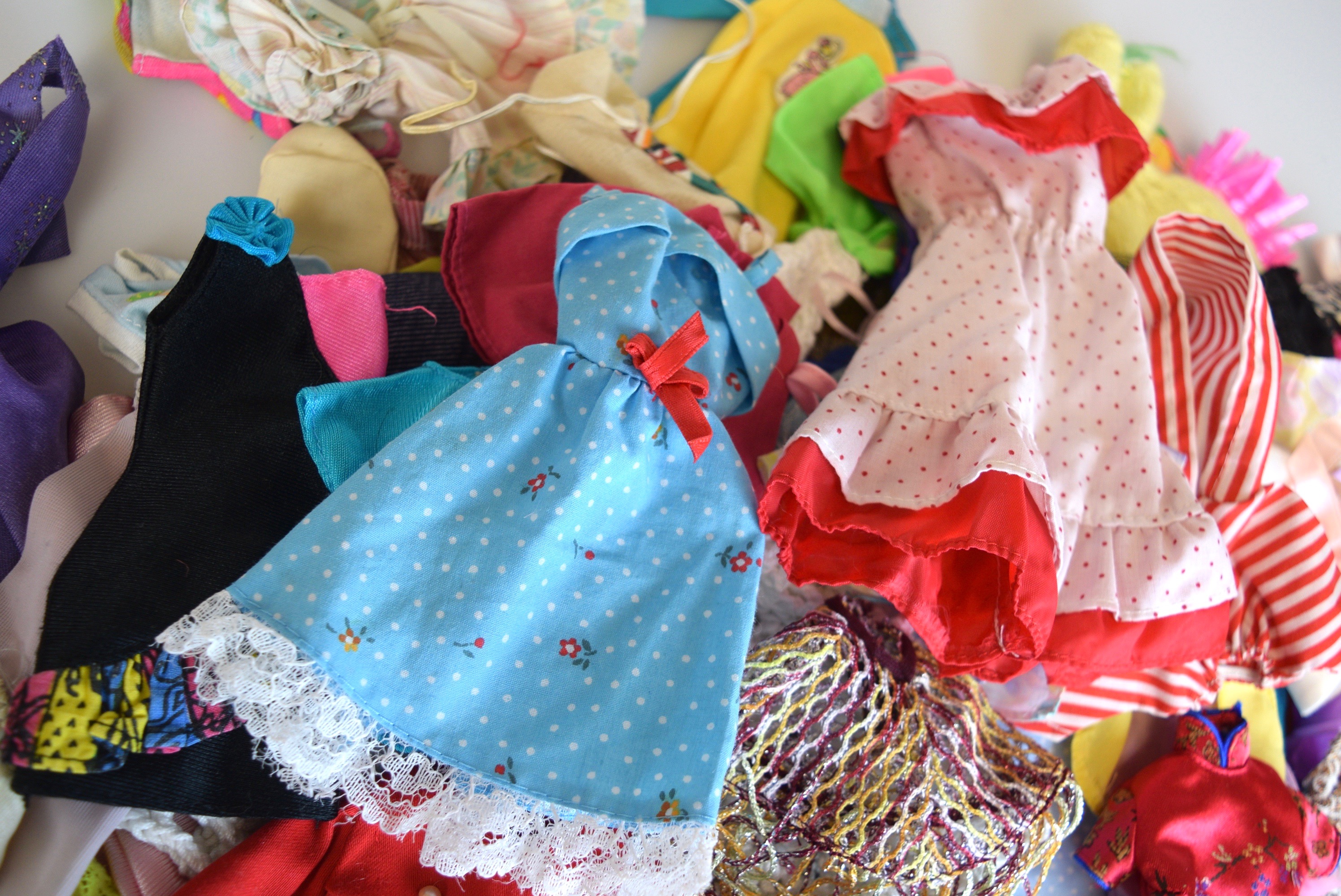 Collection of Vintage Barbie Clothing