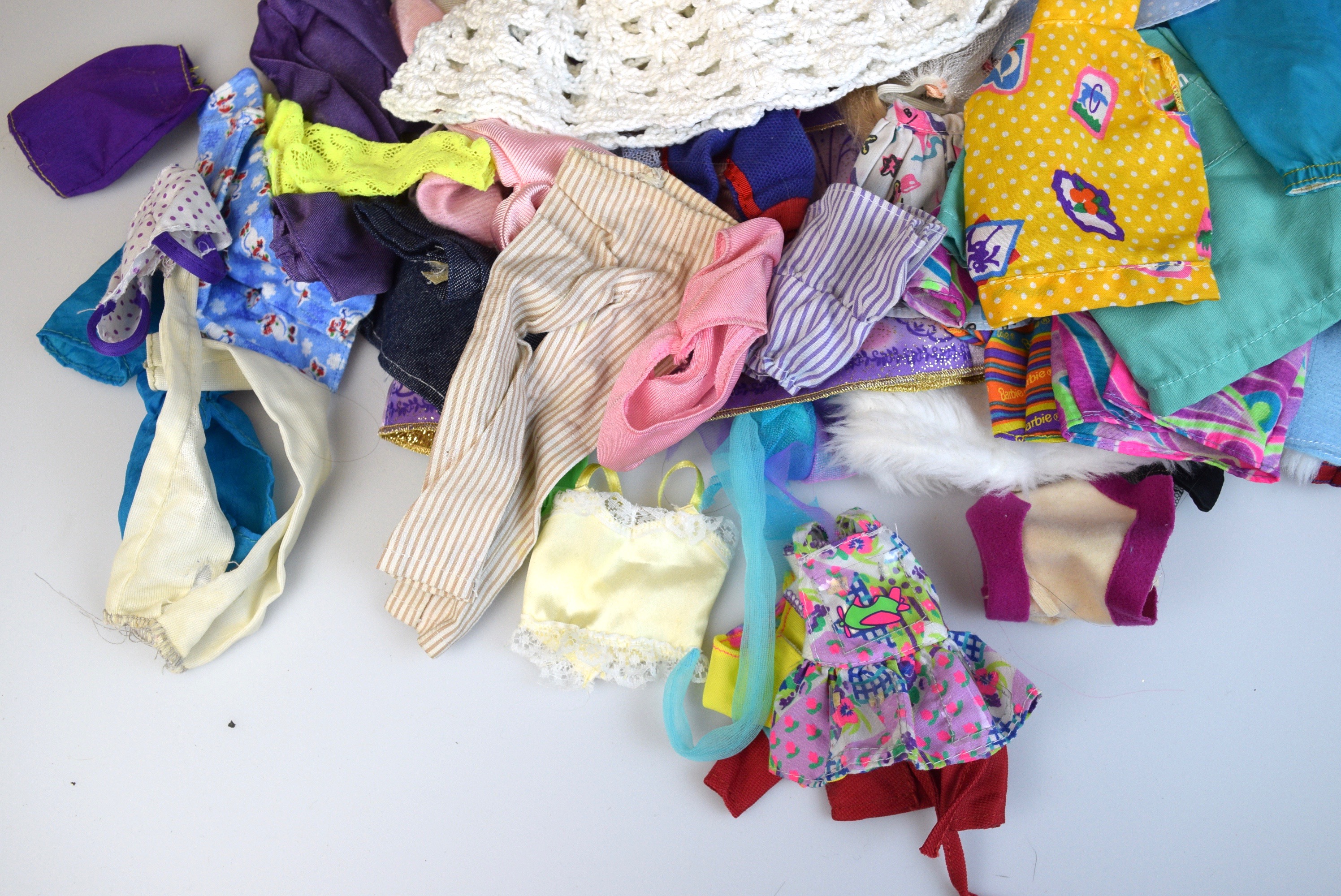 Collection of Vintage Barbie Clothing