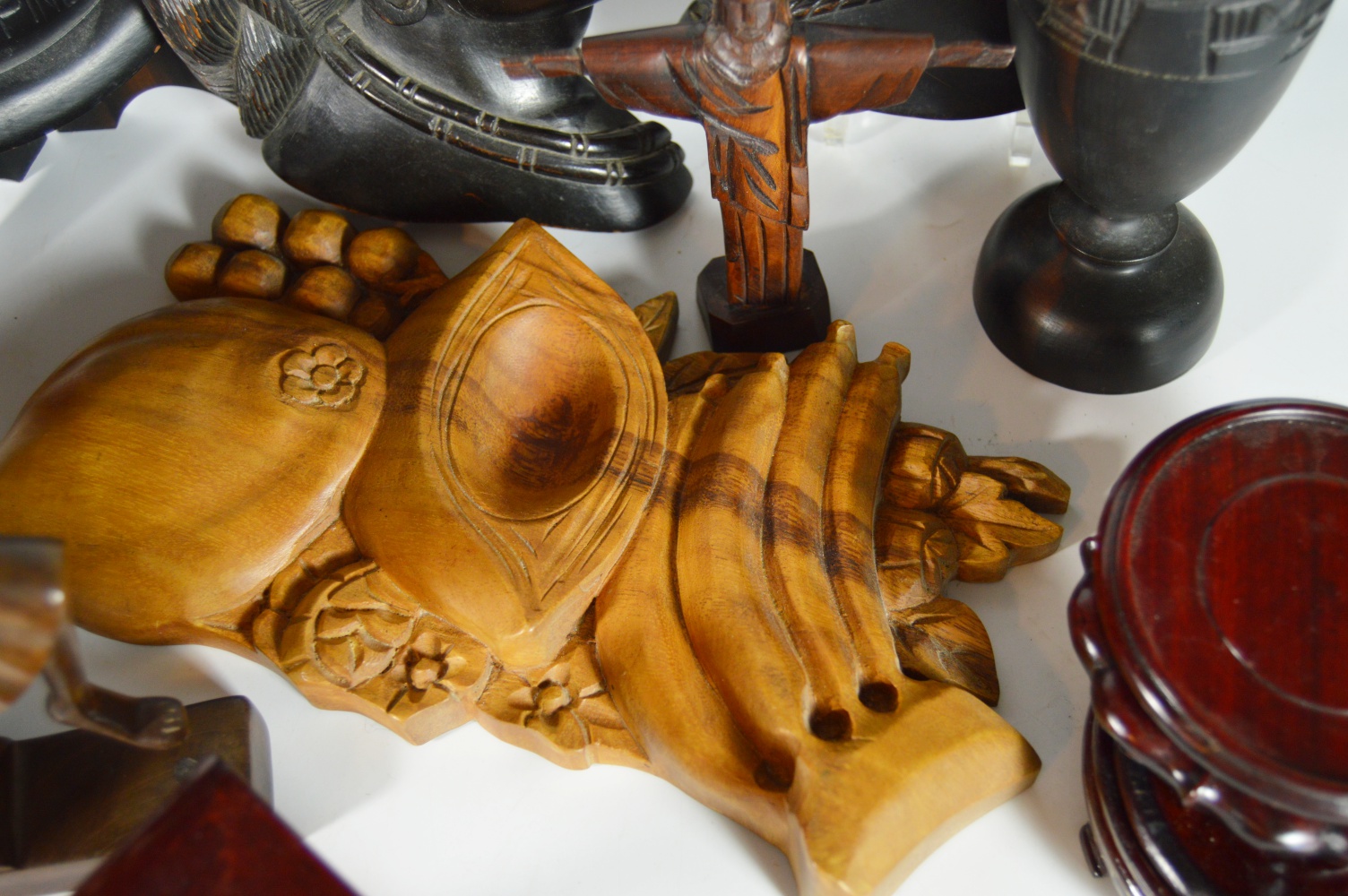 Vintage Asian Carved Wood Collectibles