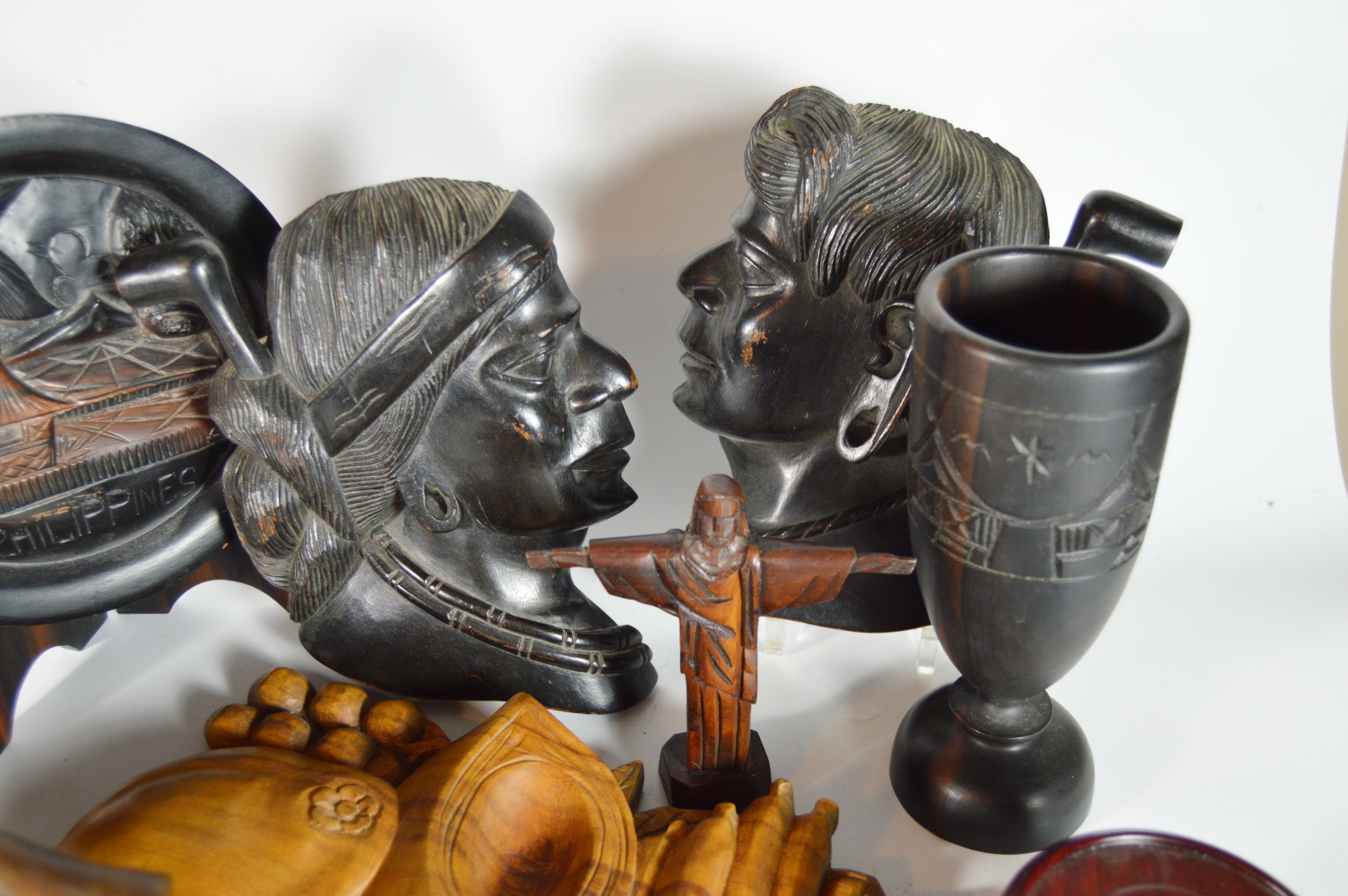 Vintage Asian Carved Wood Collectibles