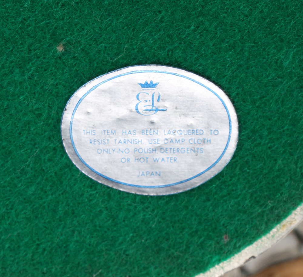 Set of Three Silver Plated Decorative Items with Grape Motif