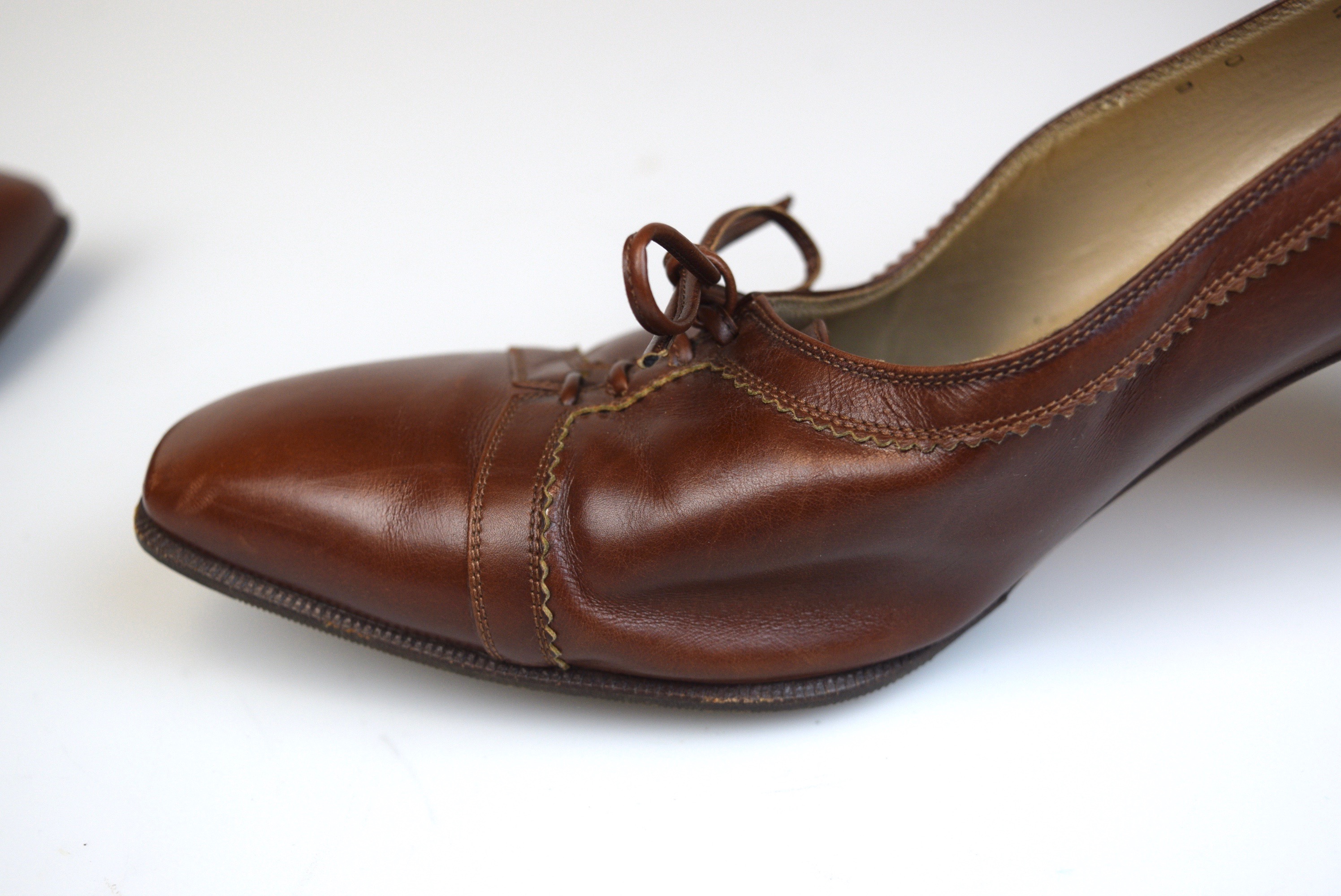 Vintage Ferragamo Leather Heels