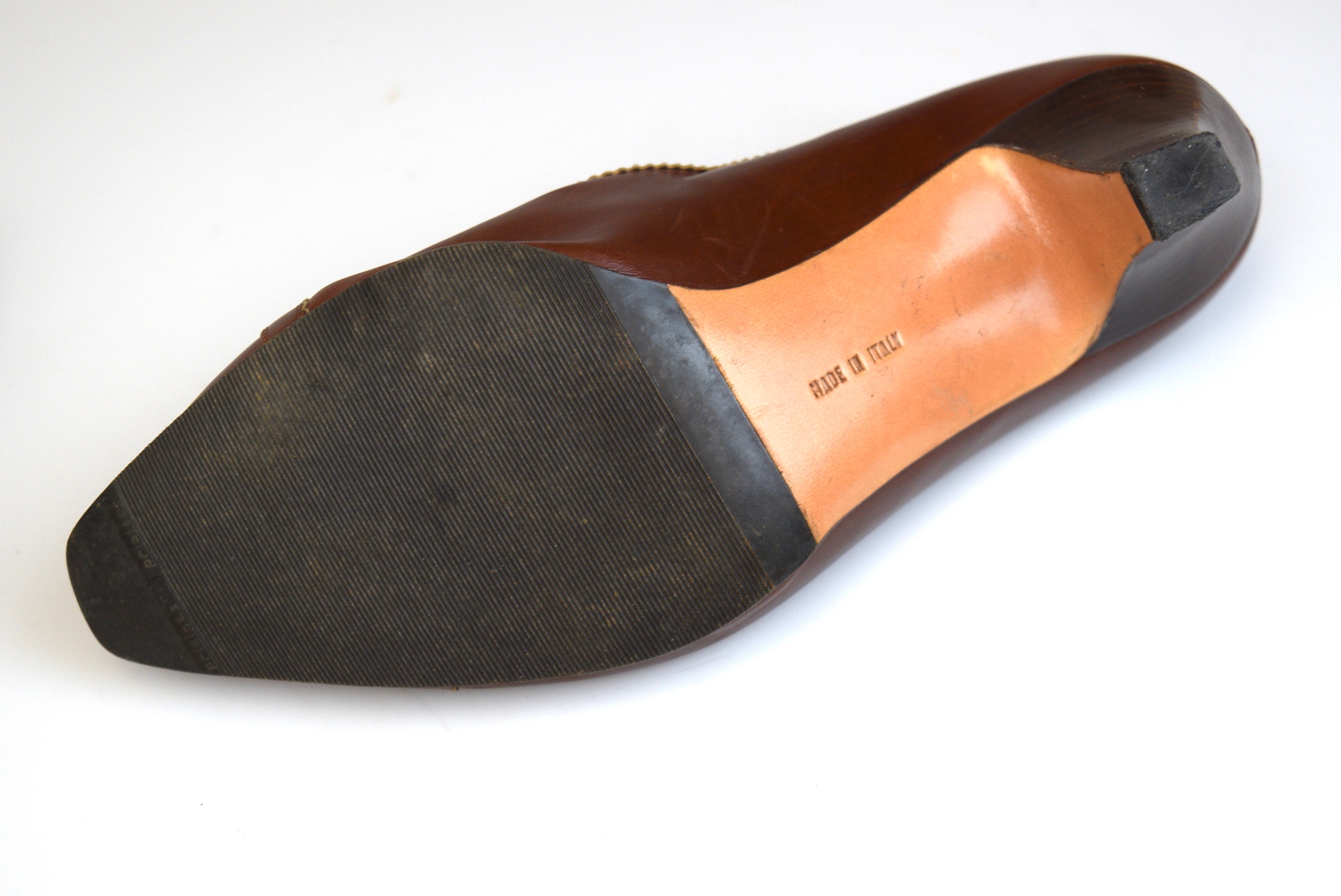 Vintage Ferragamo Leather Heels