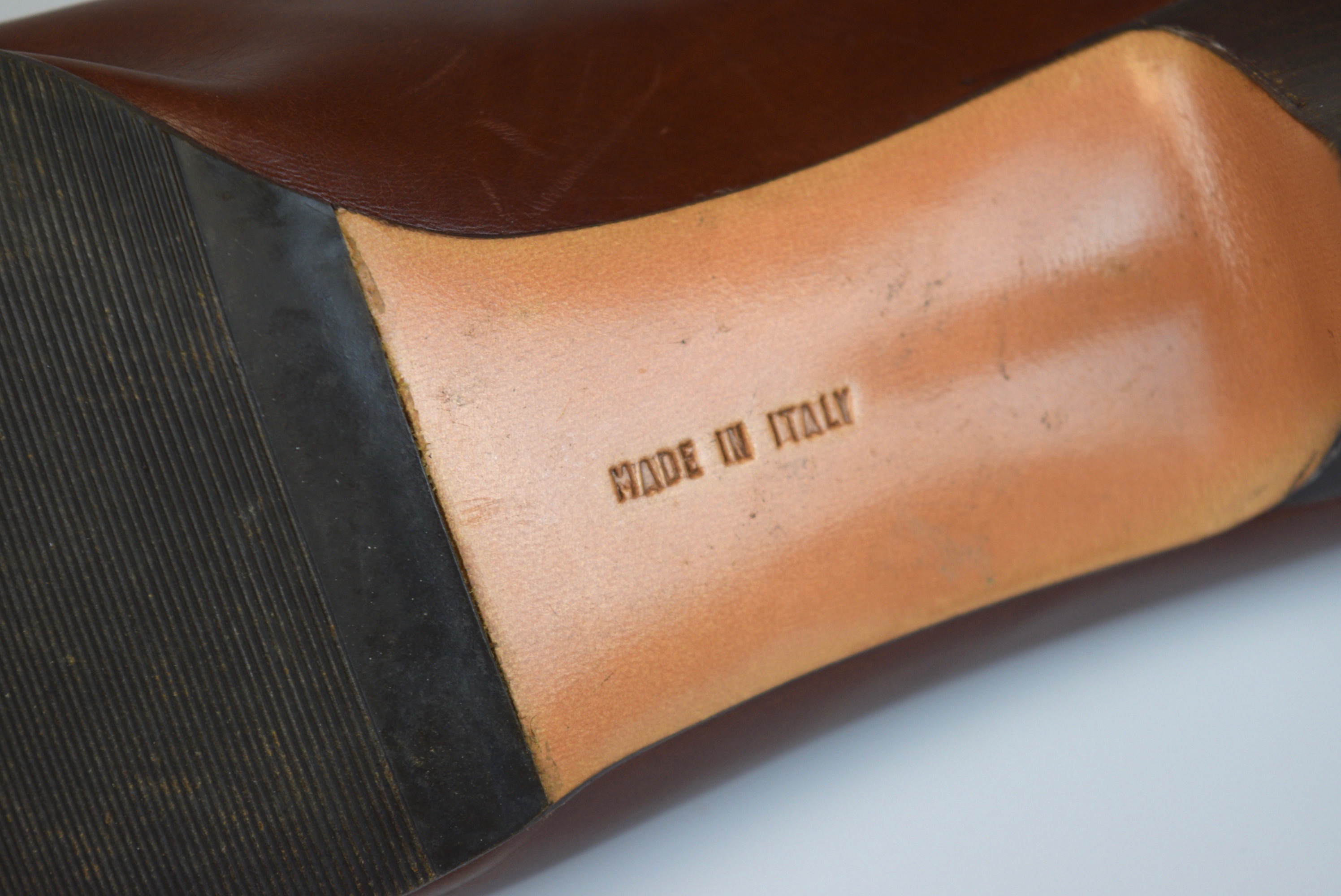 Vintage Ferragamo Leather Heels