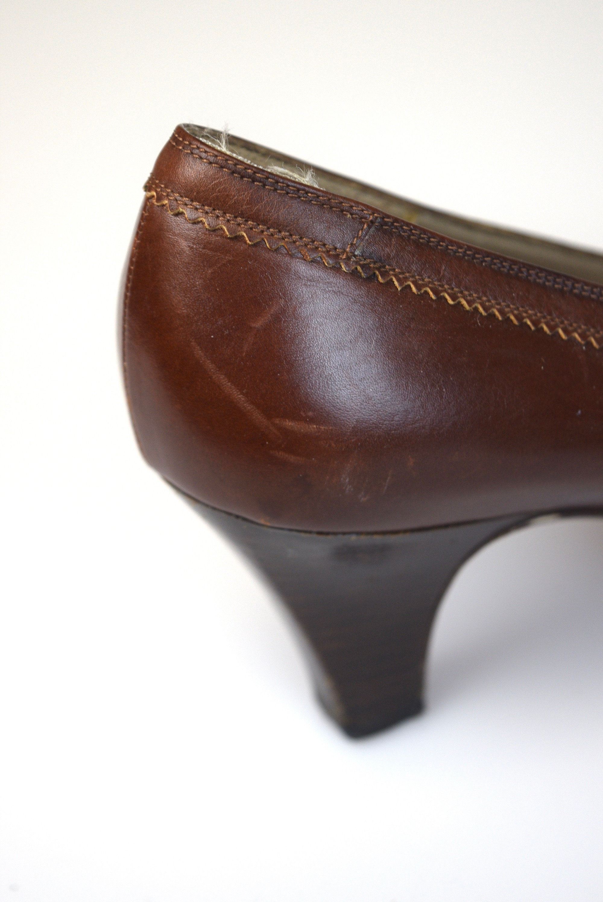 Vintage Ferragamo Leather Heels