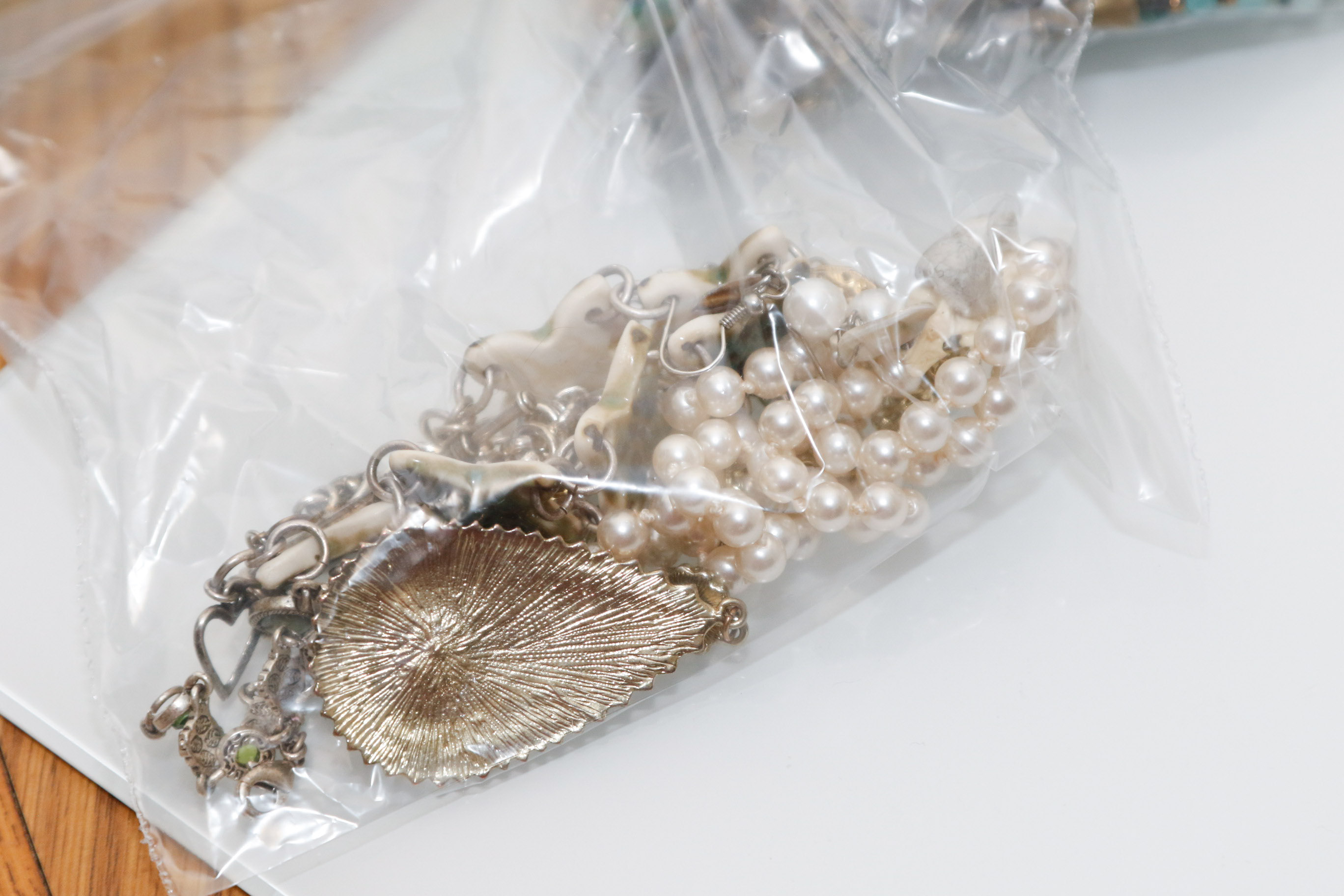 Collection of Costume and Fashion Jewelry with Hanging Storage