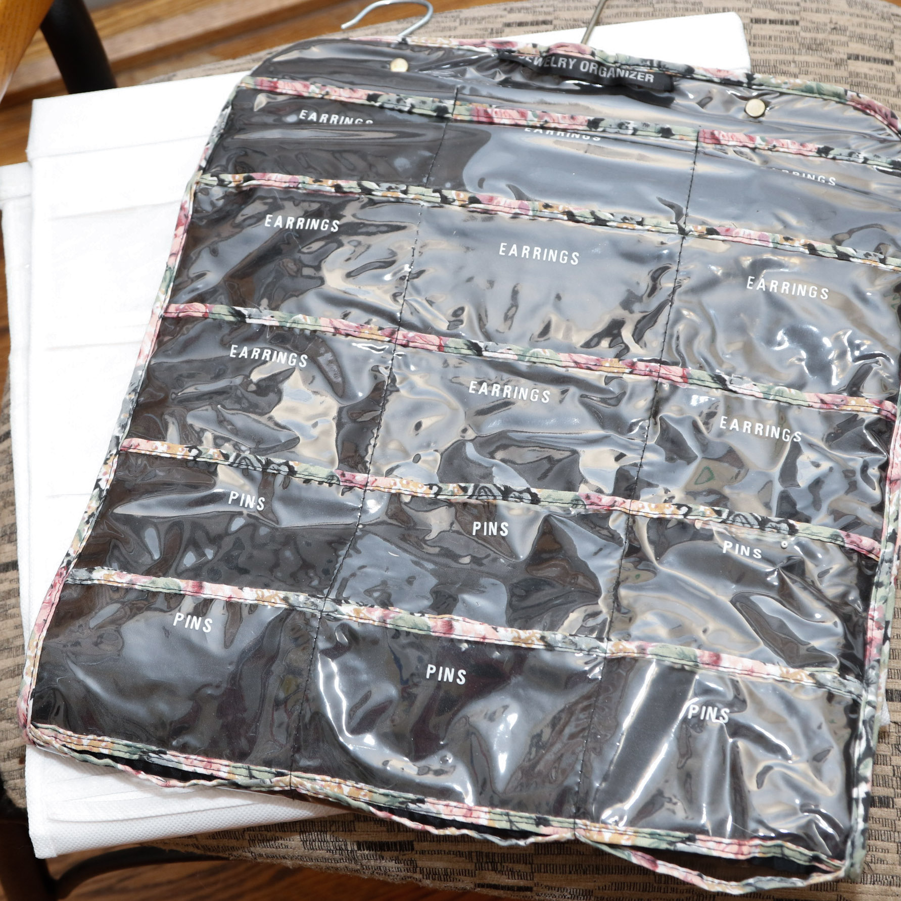 Collection of Costume and Fashion Jewelry with Hanging Storage