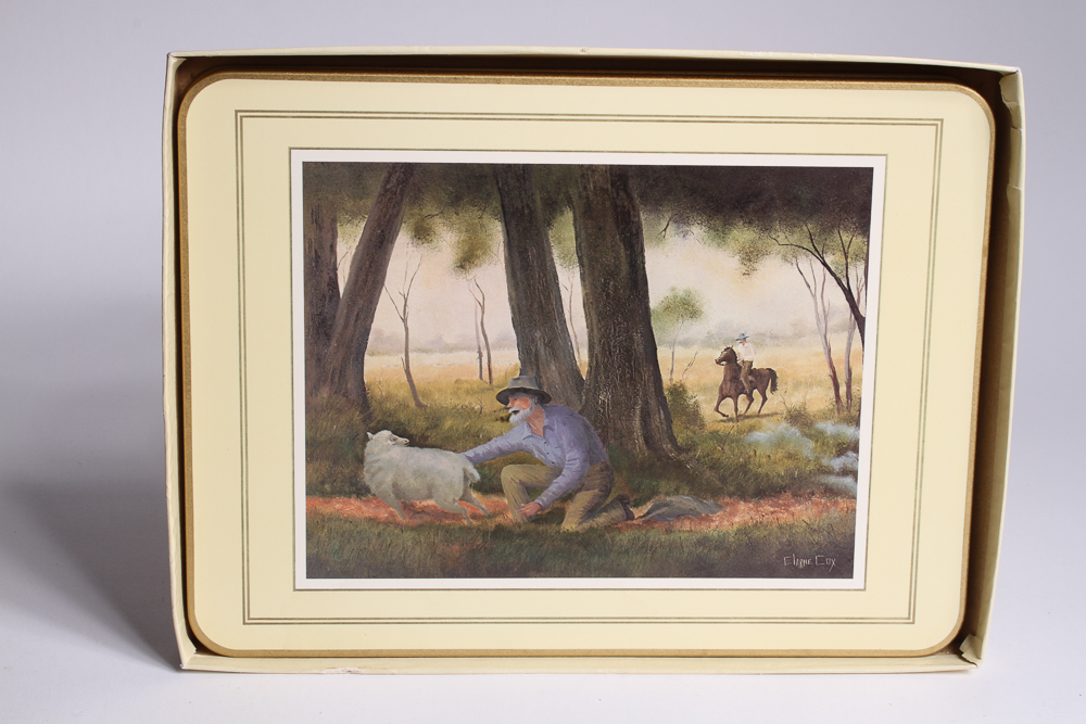 Two Sets of Vintage Hardboard Placemats