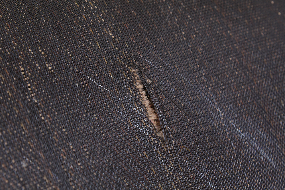 Antique Victorian Settee with Woven Horse Hair Upholstery