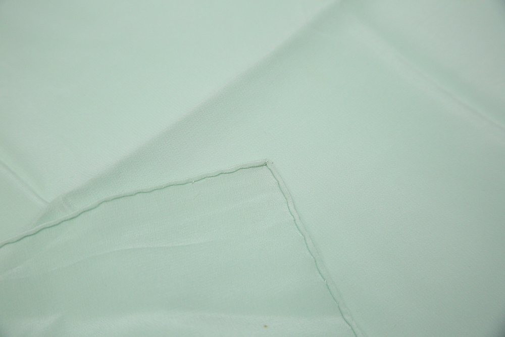 Vintage Hand Embroidered Silk Scarf with Asian Motif